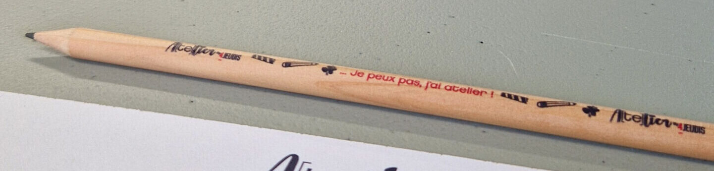 crayon de papier personnalisé de l'atelier by 4 jeudis